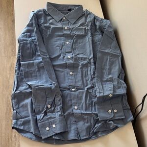 Men's Classic Blue Button Up
